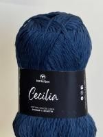 Svarta Faret CECILIA (285068 темно-синий); 53% хлопок,33% вискоза, 14% лен; 50 г / 110 м